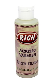 Su Bazlı Vernik Parlak High Gloss Acrylic Varnish 130 Cc. No Color Su Bazlı Vernik Parlak High Gloss Acrylic Varnish 130 Cc. No Color