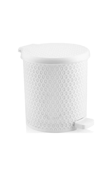 Omnipazar Sy-4313 Safir Plastik Pedallı Çöp Kovası 3,5 Lt Beyaz Omnipazar Sy-4313 Safir Plastik Pedallı Çöp Kovası 3,5 Lt Beyaz