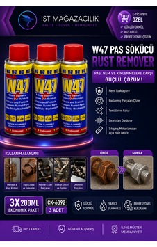 W47 Pas Sökücü Ve Yağlayıcı 200 Ml 3 Lü 600 Ml