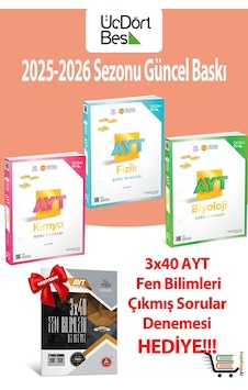 345-ayt Fizik Kimya Biyoloji Soru Bankası Seti Hediyeli 345-ayt Fizik Kimya Biyoloji Soru Bankası Seti Hediyeli