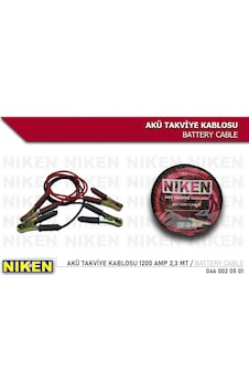 Niken Akü Takviye Kablosu 1200 Amp 2,3 Mt 50mm