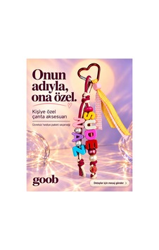 Goob Çanta Aksesuarı İsme Özel Charm Çok Renkli Çok Renkli Goob Çanta Aksesuarı İsme Özel Charm Çok Renkli Çok Renkli