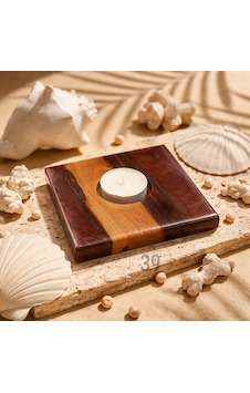 Classic Ceviz & Epoksi Mumluk El Yapımı Tealight Mumluk 12x12 Cm Tasarım Dekoratif Mumluk Bakır Classic Ceviz & Epoksi Mumluk El Yapımı Tealight Mumluk 12x12 Cm Tasarım Dekoratif Mumluk Bakır