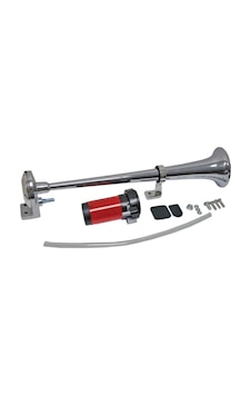 Carub Tekli Krom Havalı Korna 12v, 45cm Carub Tekli Krom Havalı Korna 12v, 45cm