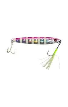 80gr Ağırlığında Pembe Zebra Glow Jig 80gr Ağırlığında Pembe Zebra Glow Jig