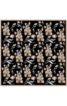 BELLİ Twill Ipek Eşarp - 4037-33 Lacivert Siyah BELLİ Twill Ipek Eşarp - 4037-33 Lacivert Siyah