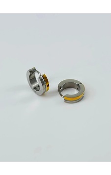 Rodyum Ve Çelik Erkek Küpe Çap 9 Mm Kalınlık 4 Mm - Ekp0003 Çok Renkli Rodyum Ve Çelik Erkek Küpe Çap 9 Mm Kalınlık 4 Mm - Ekp0003 Çok Renkli
