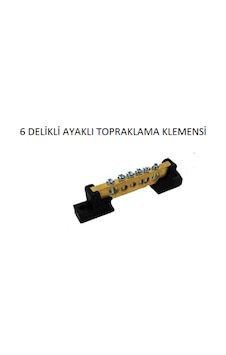 Klemens 6 Delikli Ayaklı Topraklama Klemensi Klemens 6 Delikli Ayaklı Topraklama Klemensi