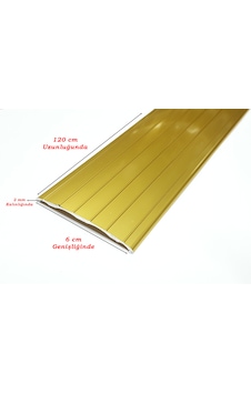 Alüminyum Kapı Eşik Profili Parke Profili Sarı 6 CM x 120 CM Alüminyum Kapı Eşik Profili Parke Profili Sarı 6 CM x 120 CM