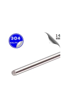 Paslanmaz Çelik Ø14mm Çubuk Mil 304 Kalite 1 Metre Paslanmaz Çelik Ø14mm Çubuk Mil 304 Kalite 1 Metre