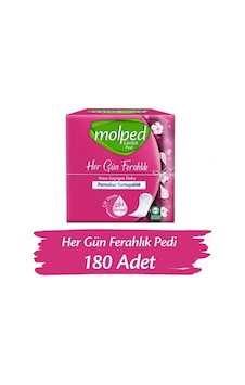 Molped İnce Günlük Ped Parfümsüz 180 Adet PKT.MOLPED.112 Molped İnce Günlük Ped Parfümsüz 180 Adet PKT.MOLPED.112