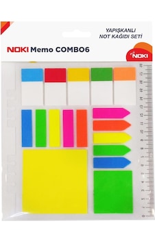 Noki 12706 Memo Combo 6 Yapışkanlı Not Kağıdı