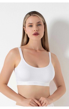 G-box 942 Bayan Bambu Parmak Askı Pedli Büstiyer Beyaz