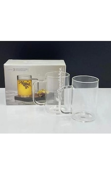 Paşabahçe D004 Deli Glass Bardak Cam Kupa 450cc 2 Li Paşabahçe D004 Deli Glass Bardak Cam Kupa 450cc 2 Li