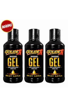 Golidex Massage Gel 250 Ml Su Bazlı Kaydırıcı 3 Adet İndirimli