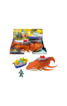 Fisher-price Imaginext Jurassic World Rebirth Dev Ağızlı Mosasaurus, 45,5 Cm'lik Dinozor Oyuncağı, 7,5 Cm'lik Aksiyon Figürü, Fırlatıcılı Tekne Ve 2 Cephane, Jfr23 Fisher-price Imaginext Jurassic World Rebirth Dev Ağızlı Mosasaurus, 45,5 Cm'lik Dinozor Oyuncağı, 7,5 Cm'lik Aksiyon Figürü, Fırlatıcılı Tekne Ve 2 Cephane, Jfr23
