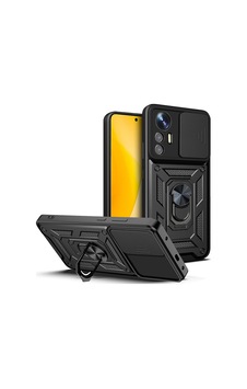 Xiaomi Mi 12 Lite Kılıf Magnetik Standlı Kamera Korumalı Zore Sürgülü Vega Kapak Siyah Xiaomi Mi 12 Lite Kılıf Magnetik Standlı Kamera Korumalı Zore Sürgülü Vega Kapak Siyah