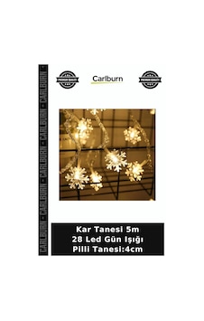 Kar Tanesi 5m 28 Led Gün Işığı Pilli Tanesi:4cm Hediyelik Lamba Yılbaşı Susuu Kar Tanesi 5m 28 Led Gün Işığı Pilli Tanesi:4cm Hediyelik Lamba Yılbaşı Susuu