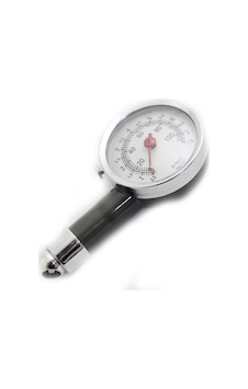Carub Lastik Hava Ölçer Metal Gövde İbreli Analog
