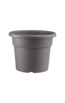 Clındro Boz Kahve Plastik Saksı 30 23cm