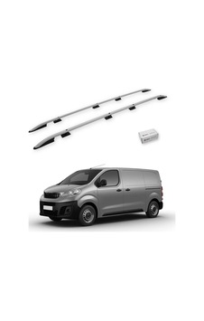 Turtle Peugeot Expert Mk3 2017-2025 / Uzun Şasi Tavan Çıtası Crown Gri