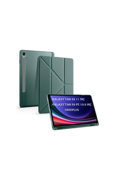 S9 X710 X716 X718 İle Uyumlu Kılıf Kalem Bölmeli Trifolding Case 12.4inç Değildir Koyu Yeşil Sku: Zeusb0dy58lc58 Arka Kapak