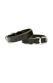 Doggie Comfort Deri Kemik Desenli Köpek Boyun Tasması M Siyah 2.5 x 37-45 CM Siyah