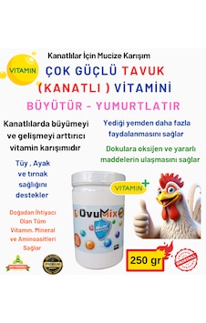 Yumurta Ve Büyütme Vitamini Tavuk Vb. Kanatlılar İçin 250 Gr Yumurta Ve Büyütme Vitamini Tavuk Vb. Kanatlılar İçin 250 Gr