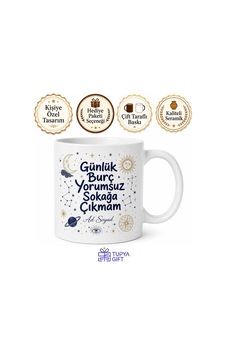 Günlük Burç Yorumsuz Sokağa Çıkmayan Astroloji Delisi Kupa Bardak Hediye Tupya16669 Beyaz / Çok Renkli Günlük Burç Yorumsuz Sokağa Çıkmayan Astroloji Delisi Kupa Bardak Hediye Tupya16669 Beyaz / Çok Renkli