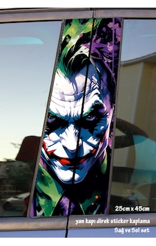 Joker Sticker Yan Kapı Direk Kaplama 2li Sol Sağ Takım Yapıştırma Joker Sticker Yan Kapı Direk Kaplama 2li Sol Sağ Takım Yapıştırma