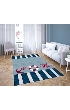 Denizci Çocuk Dijital Baskı Çocuk Oda Halısı Çok Renkli Denizci Çocuk Dijital Baskı Çocuk Oda Halısı Çok Renkli