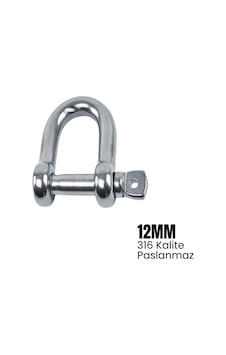 Shuıvan Zincir Kilidi 12mm Standart Tip - 316 Paslanmaz-1643 Shuıvan Zincir Kilidi 12mm Standart Tip - 316 Paslanmaz-1643