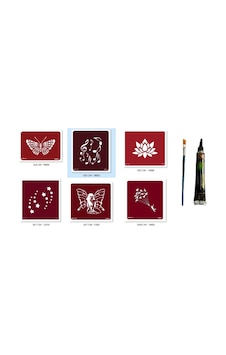 Airbrush Tattoo Kelebek Melek Hint Kınasıyla Geçici Dövme Seti Airbrush Tattoo Kelebek Melek Hint Kınasıyla Geçici Dövme Seti