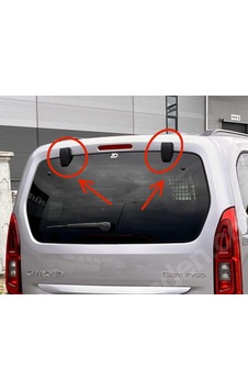 Berlingo-rifter-combo Arka Bagaj Menteşe Kapağı 2 Adet Siyah Renk