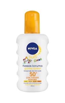 Nivea Sun Spf 50+ Çocuk Hassas Koruma Güneş Spreyi 200 ML Nivea Sun Spf 50+ Çocuk Hassas Koruma Güneş Spreyi 200 ML