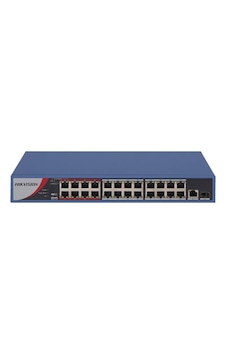 Hikvision Ds 3E0326P E/M B 24 Port 1X100M 1Xsfp Poe 250W Switch Hikvision Ds 3E0326P E/M B 24 Port 1X100M 1Xsfp Poe 250W Switch