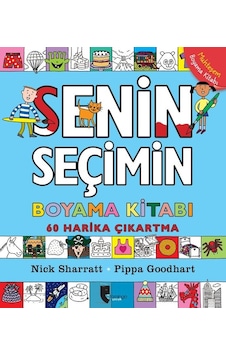 Senin Seçimin Boyama Kitabı - 60 Harika Çıkartma - Pippa Goodhart - Domingo Yayınevi