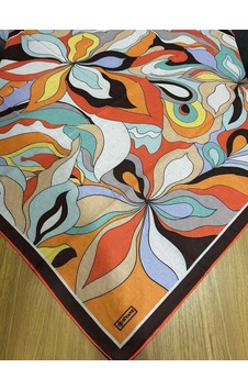 Siyane Scarf Naturel Desen Eşarp 03 Çok Renkli Siyane Scarf Naturel Desen Eşarp 03 Çok Renkli