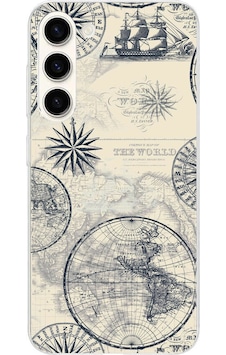Samsung Galaxy S24 Plus Uyumlu Vintage Dünya Haritası Ve Pusula Baskılı Silikon Kılıf Renkli Samsung Galaxy S24 Plus Uyumlu Vintage Dünya Haritası Ve Pusula Baskılı Silikon Kılıf Renkli