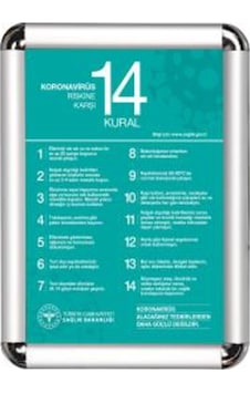 Reklamediyoruz Sosyal Mesafe Kuralı Cerceveli Bildirim Cercevesi