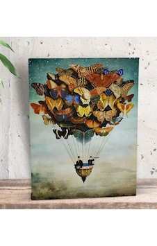 Bk Gift Kelebekler Tasarımlı Dekoratif Mini Kanvas Tablo 15x20cm- Bk Gift Kelebekler Tasarımlı Dekoratif Mini Kanvas Tablo 15x20cm-