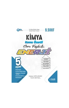 Palme 9 Enerji Kimya Konu Özetli Soru Fasükülleri 5 Fasikül Palme 9 Enerji Kimya Konu Özetli Soru Fasükülleri 5 Fasikül