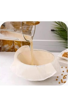 Turkuazshop Çember Süzme Bezi, Yıkanabilir Keten Bez Natural Organik 2 Ebat 40x40-60x60 Sku: Mır8690010152893 0