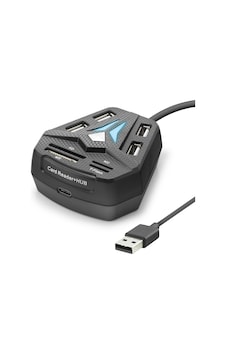 Usb Combo Hub Kart Okuyucu 8 Port Siyah A068b Usb Combo Hub Kart Okuyucu 8 Port Siyah A068b
