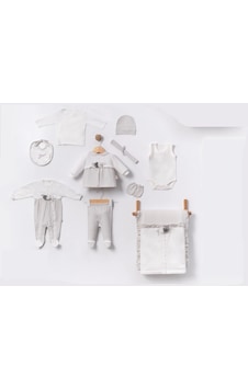Lamato Baby Çiçek Aksesuarlı Dantelli Kutusuz Hastane Çıkışı Bebe 10' Lu Set Gri Lamato Baby Çiçek Aksesuarlı Dantelli Kutusuz Hastane Çıkışı Bebe 10' Lu Set Gri