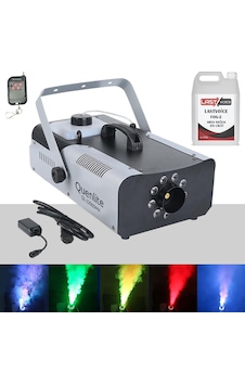 Quenlite Ql-2200Lk Dmx Rgb Sis Makinası 2200 W Dmx Kontrollü Led Işıklı 5 L Likitli Quenlite Ql-2200Lk Dmx Rgb Sis Makinası 2200 W Dmx Kontrollü Led Işıklı 5 L Likitli