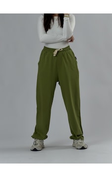 Cocopelli Paça Ayarlamalı Regular Haki Kadın Jogger Pantolon Coc3486 Cocopelli Paça Ayarlamalı Regular Haki Kadın Jogger Pantolon Coc3486