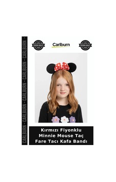 Kırmızı Fiyonklu Minnie Mouse Taç Fare Tacı Kafa Bandı Günlük Aksesuar Temalı Parti Kostüm Aksesuarı +3 Kırmızı Fiyonklu Minnie Mouse Taç Fare Tacı Kafa Bandı Günlük Aksesuar Temalı Parti Kostüm Aksesuarı +3