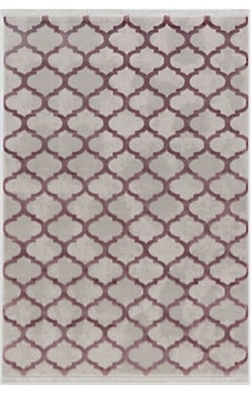 Yamalı Home Soho 8802Mürdüm Gri 80X150 Cm Akrilik Yolluk