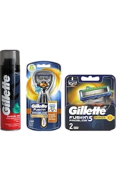 Gillette Fusion Proglide Power 1 Up + Yedek Başlık 2'li + Tıraş Jeli 200 ML Gillette Fusion Proglide Power 1 Up + Yedek Başlık 2'li + Tıraş Jeli 200 ML